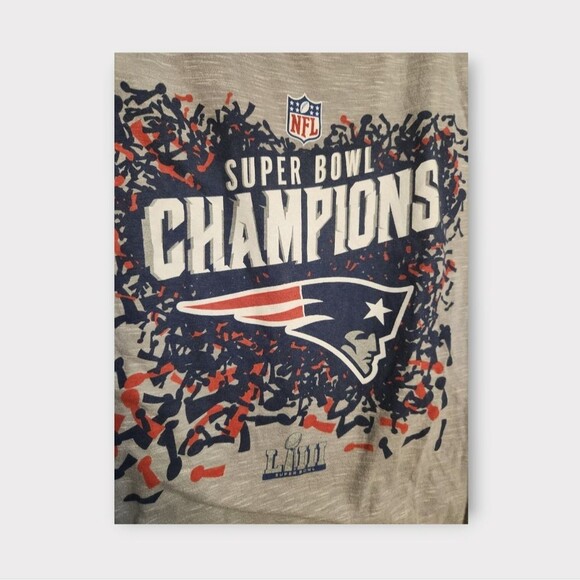 Fanatics NFL Pro Line New England Patriots Super Bowl LIII Champions T-Shirt M - Picture 3 of 6